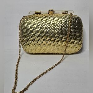 Vintage Rodo Italy Basket Weave Hard Shell Wicker Cross Body Purse Bag